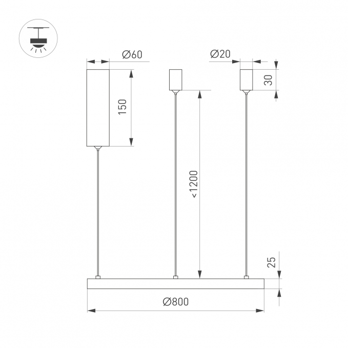 Светильник SP-CONGO-MULT-1-R800-42W Day4000 (BK, 120 deg, 230V), Arlight, 046248, изображение 5 Светильник SP-CONGO-MULT-1-R800-42W Day4000 (BK, 120 deg, 230V), Arlight, 046248, изображение 5