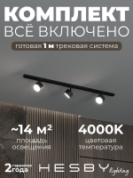 Комплект трековый Skylite №13, Hesby Lighting, HSBL_kompl_S013_NI1B4K