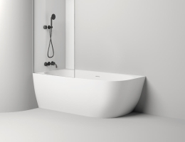 Ванна из искусственного камня Salini Sofia Corner 170x85 L 102525M белая матовая угловая Ванна из искусственного камня Salini Sofia Corner 170x85 L 102525M белая матовая угловая