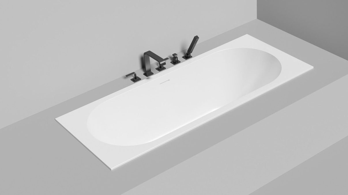 Ванна из литьевого камня Salini Ornella Axis Kit 170x70 104713M белая матовая встраиваемая Ванна из литьевого камня Salini Ornella Axis Kit 170x70 104713M белая матовая встраиваемая