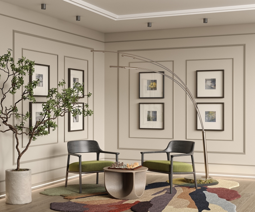 Карниз Cosca Decor KX081, 60х100x2000 мм, Экополимер