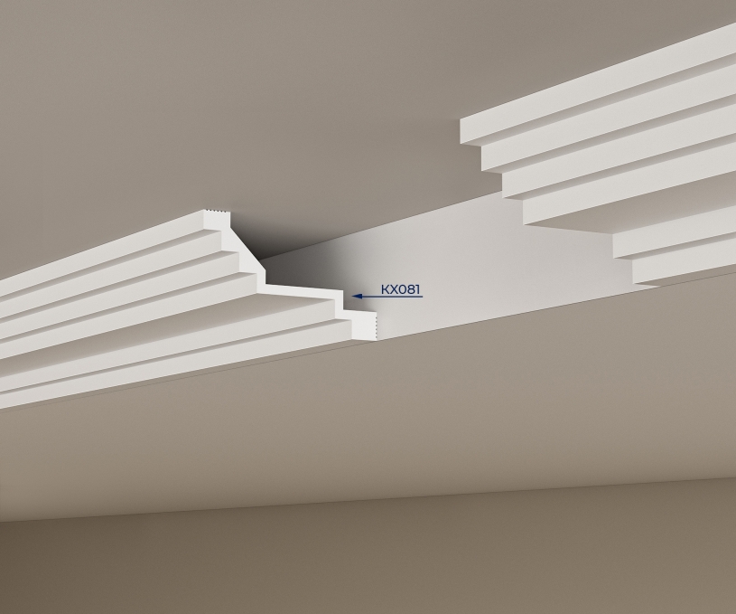 Карниз Cosca Decor KX081, 60х100x2000 мм, Экополимер