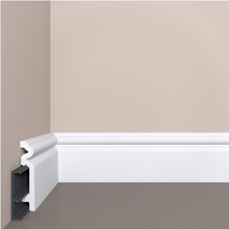 Плинтус Bello Deco П14 90-19 с монтажной планкой Плинтус Bello Deco П14 90-19 с монтажной планкой