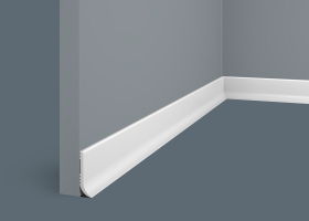 Плинтус Cosca Decor PL001, 40х12x2000 мм, Экополимер Плинтус Cosca Decor PL001, 40х12x2000 мм, Экополимер