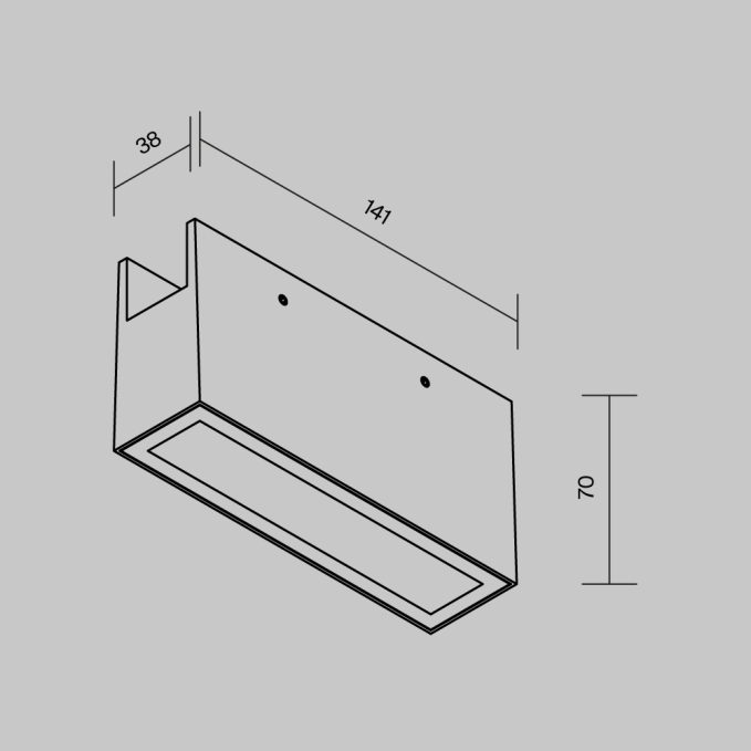 Уличный трековый светильник Точки / Points Elasity IP 3000K 10Вт 40° белый, O-TR01-2-S-10WW3K, изображение 6 Уличный трековый светильник Точки / Points Elasity IP 3000K 10Вт 40° белый, O-TR01-2-S-10WW3K, изображение 6