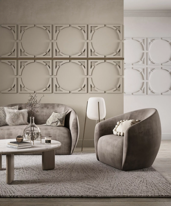 Стеновая панель Cosca Decor 3D орнамент, арт.09 Стеновая панель Cosca Decor 3D орнамент, арт.09