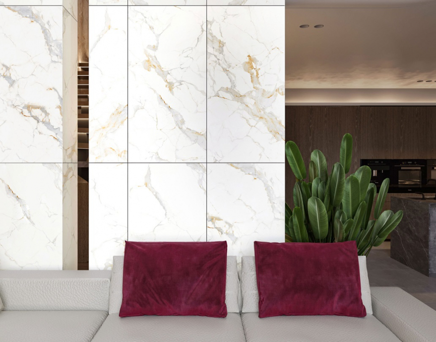 Керамогранит Buono Ceramica Marble Statuario Adele Carving 60x120, M4404C