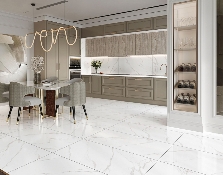 Керамогранит Buono Ceramica Marble Statuario Adele Carving 60x120, M4404C