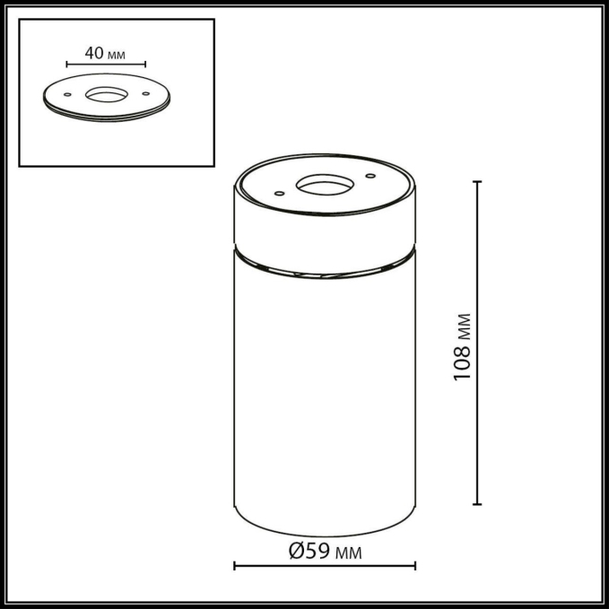 Светильник IP20 LED 7W 525Лм 3000K 36° 220-240V TURNO HIGHTECH ODL26 325 ODEON LIGHT 7131/7CL, схема товара Светильник IP20 LED 7W 525Лм 3000K 36° 220-240V TURNO HIGHTECH ODL26 325 ODEON LIGHT 7131/7CL, схема товара