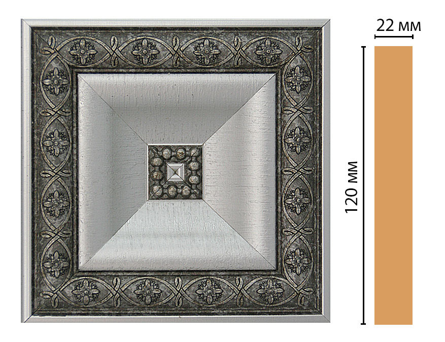 Вставка цветная Decomaster D208-55, 120x120x22 мм Вставка цветная Decomaster D208-55, 120x120x22 мм