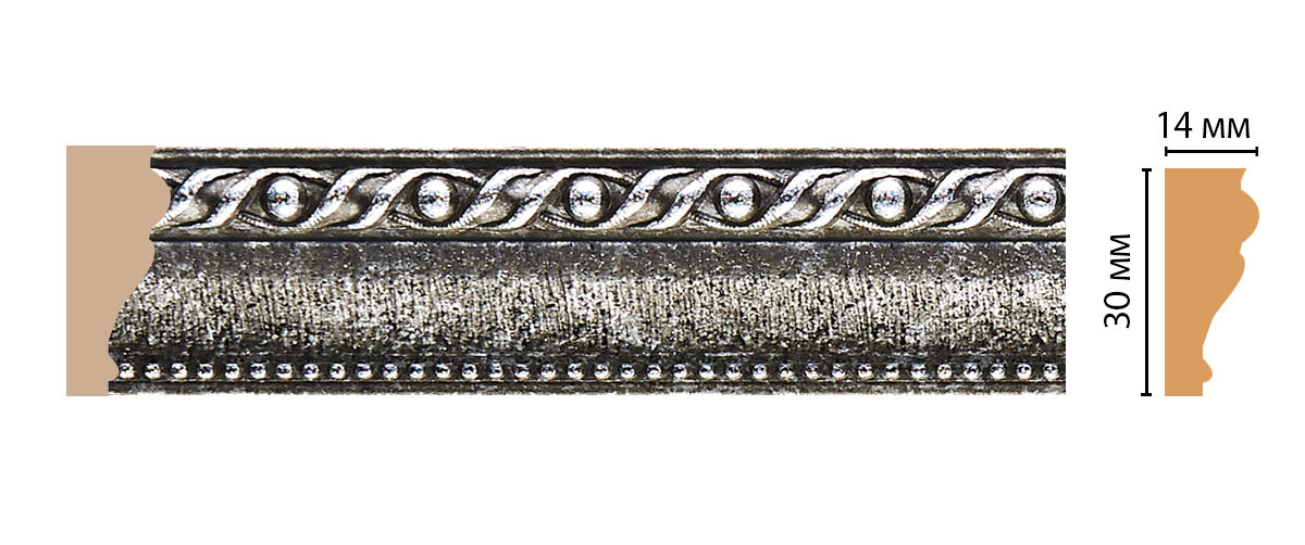 Молдинг Decomaster 125-44 ДМ, 30x14x2400 мм Молдинг Decomaster 125-44 ДМ, 30x14x2400 мм