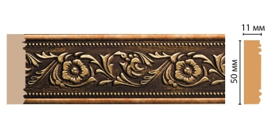 Молдинг Decomaster 2M 156-57/40 ДМ(50x11x2000 мм