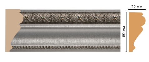 Молдинг Decomaster 161-55 ДМ, 60x22x2400 мм