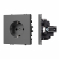 Механизм электрической розетки SCT-NOBE-MEU1-SFPL-GR (230V, 16A), Arlight, 054279, изображение 1