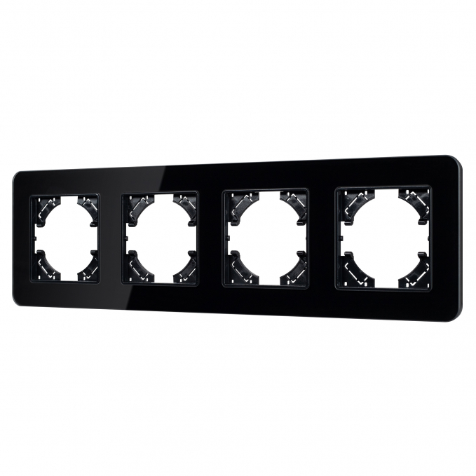 Рамка стеклянная FRM-OMALI-GS-4-BK, Arlight, 049701, изображение 1 Рамка стеклянная FRM-OMALI-GS-4-BK, Arlight, 049701, изображение 1