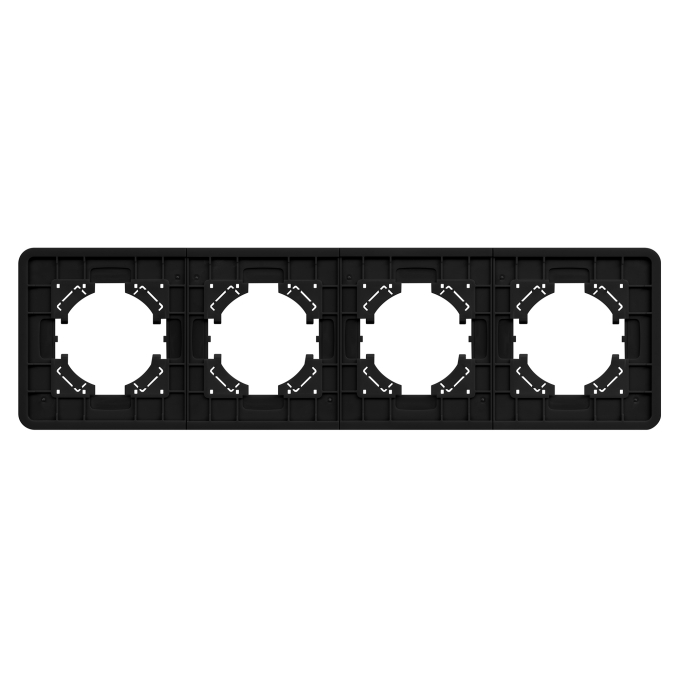Рамка стеклянная FRM-OMALI-GS-4-BK, Arlight, 049701, изображение 2 Рамка стеклянная FRM-OMALI-GS-4-BK, Arlight, 049701, изображение 2
