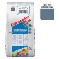 Затирка цементная Mapei Ultracolor Plus №169 Голубая Сталь, 2 кг