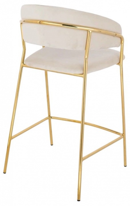 Стул барный Whispered Fusion Bar бежевый, золотой, Hesby Import, HSBI_BC114_beige Стул барный Whispered Fusion Bar бежевый, золотой, Hesby Import, HSBI_BC114_beige