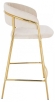 Стул барный Whispered Fusion Bar бежевый, золотой, Hesby Import, HSBI_BC114_beige Стул барный Whispered Fusion Bar бежевый, золотой, Hesby Import, HSBI_BC114_beige