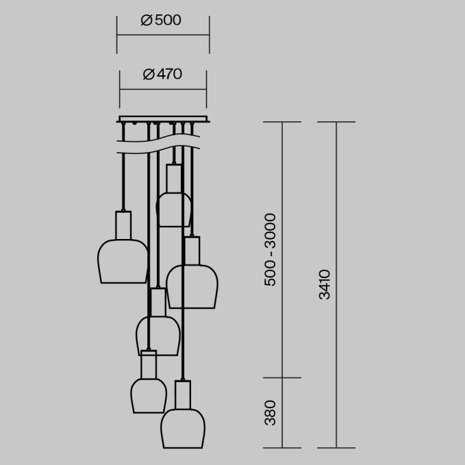 Подвесной светильник Взгляд / Mind 3000К 60Вт, MOD299PL-L60BC3K, изображение 8 Подвесной светильник Взгляд / Mind 3000К 60Вт, MOD299PL-L60BC3K, изображение 8
