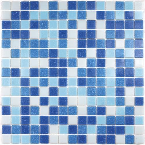 Мозаика Bonaparte Mosaics Aqua 100 32.7x32.7 (20*20*4) на бумаге