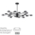 Люстра LED GX53 18*7W 220V TORINA COMFI LN26 235 LUMION 8117/18