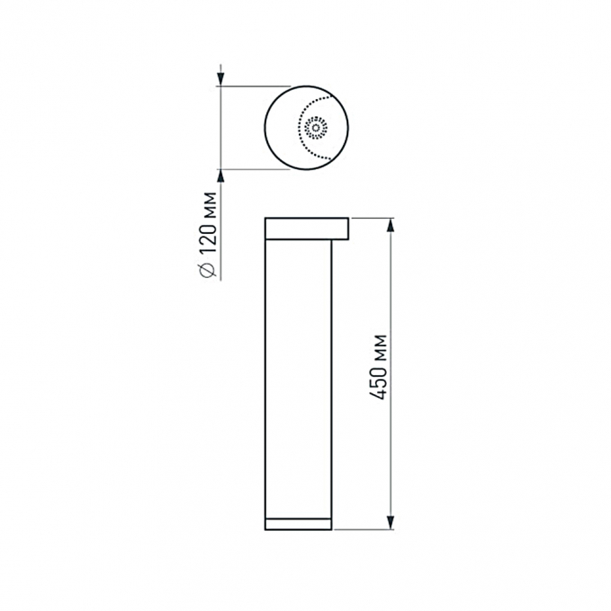 Светильник LGD-Path-Round120-H450B-12W Warm White, Arlight, 020336, изображение 2 Светильник LGD-Path-Round120-H450B-12W Warm White, Arlight, 020336, изображение 2