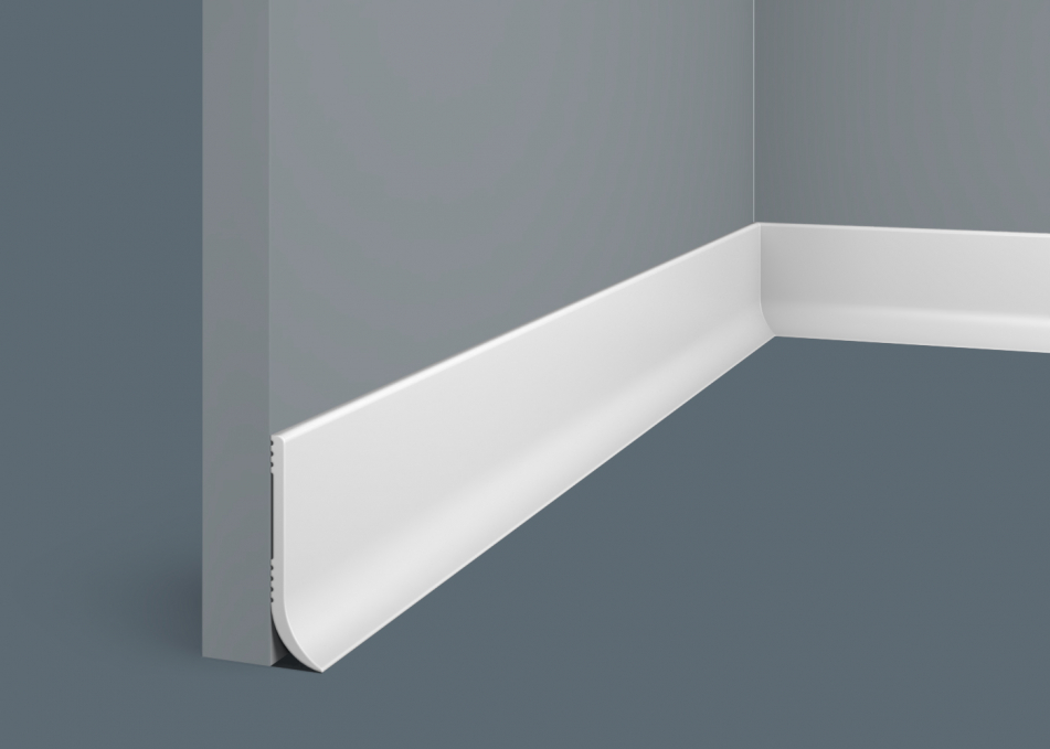 Плинтус Cosca Decor PL002, 60х16x2000 мм, Экополимер Плинтус Cosca Decor PL002, 60х16x2000 мм, Экополимер