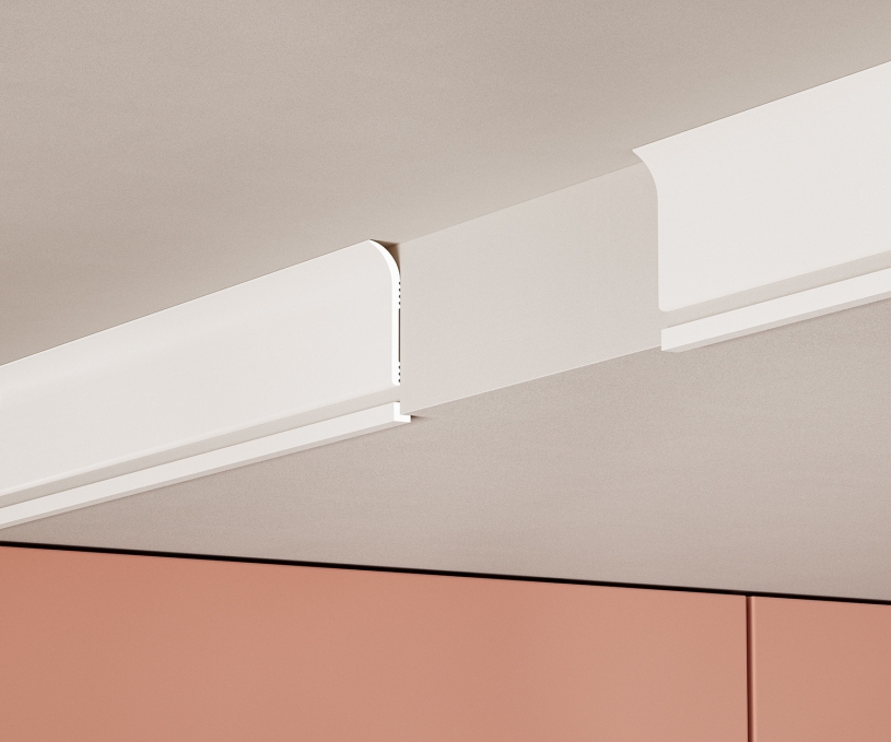 Плинтус Cosca Decor PL002, 60х16x2000 мм, Экополимер Плинтус Cosca Decor PL002, 60х16x2000 мм, Экополимер