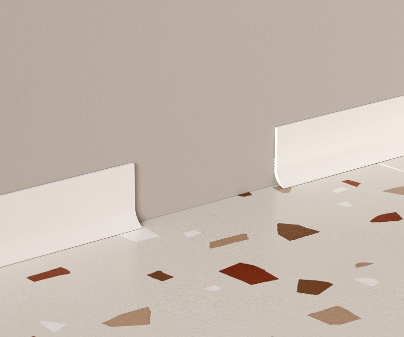 Плинтус Cosca Decor PL002, 60х16x2000 мм, Экополимер Плинтус Cosca Decor PL002, 60х16x2000 мм, Экополимер