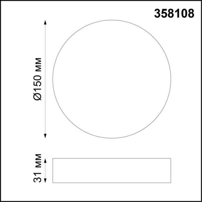 Накладной светильник IP20 LED 4000K 16W 85-265V ORNATE OVER NT19 452 NOVOTECH 358108, схема товара Накладной светильник IP20 LED 4000K 16W 85-265V ORNATE OVER NT19 452 NOVOTECH 358108, схема товара