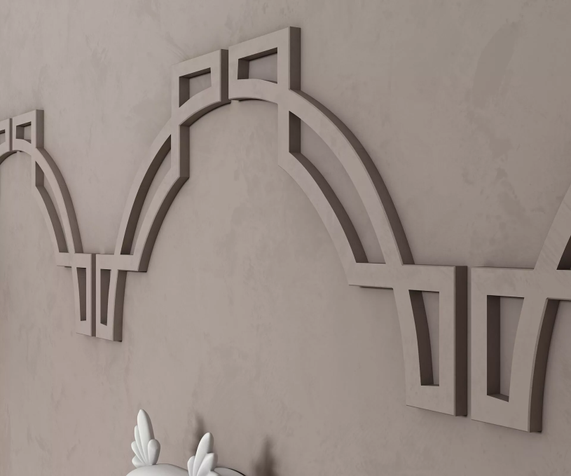 Стеновая панель Cosca Decor 3D орнамент, арт.12 Стеновая панель Cosca Decor 3D орнамент, арт.12