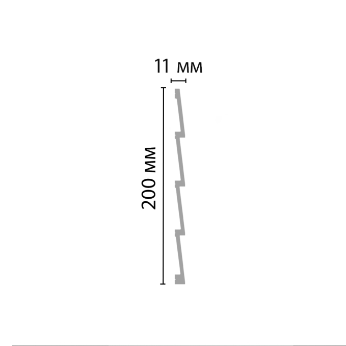 Декоративная панель Decomaster D321 ДМ, 200x11x2900 мм Декоративная панель Decomaster D321 ДМ, 200x11x2900 мм