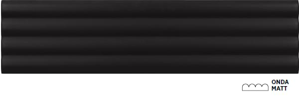 Декор Equipe Costa Nova Onda Black 5x20, 28521 Декор Equipe Costa Nova Onda Black 5x20, 28521