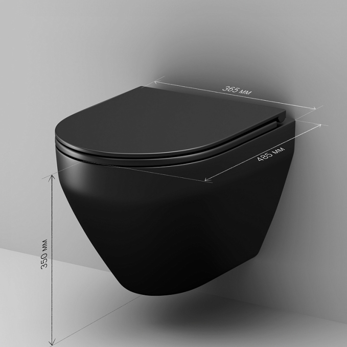 Унитаз AM.PM Spirit 2.0 C701700MBSC Унитаз AM.PM Spirit 2.0 C701700MBSC
