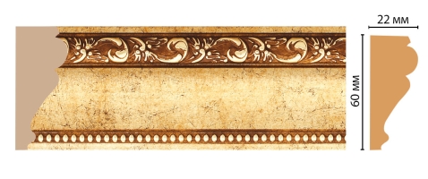 Молдинг Decomaster 161-552 ДМ, 60x22x2400 мм