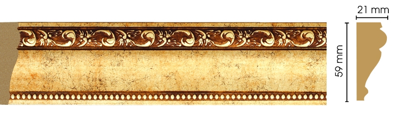 Молдинг Decomaster 161-552 ДМ, 60x22x2400 мм