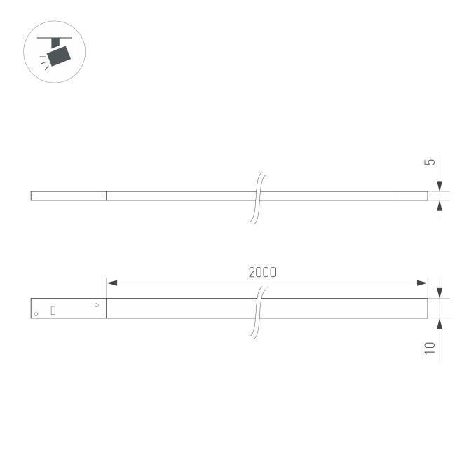 Светильник MAG-MICROCOSM-FLAT-ELASTIC-L2000-16W Day4000 (BK, 100 deg, 24V), Arlight, 043251, изображение 5 Светильник MAG-MICROCOSM-FLAT-ELASTIC-L2000-16W Day4000 (BK, 100 deg, 24V), Arlight, 043251, изображение 5