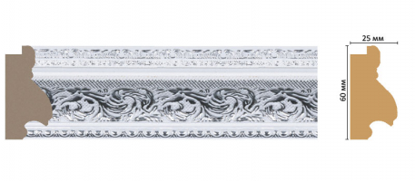 Багет Decomaster FM10-3, 60x25x2850 мм