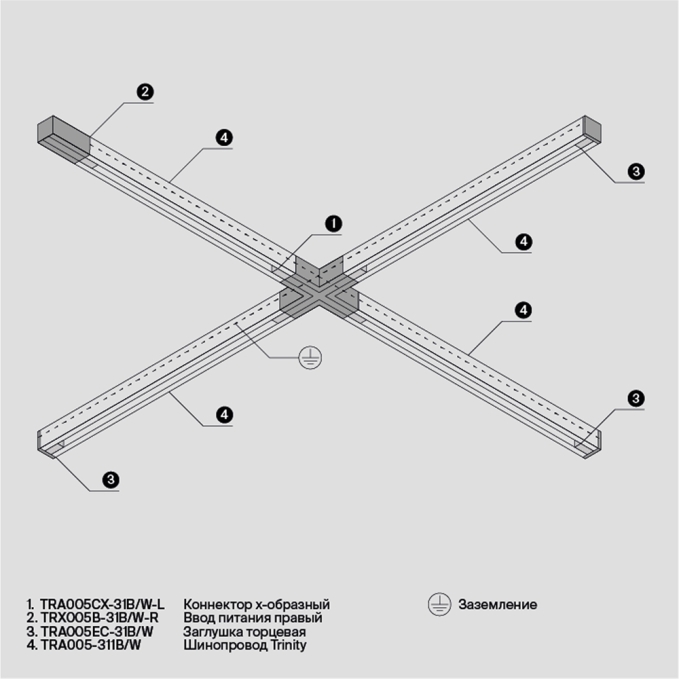 Заглушка торцевая Trinity черный, 1шт, TRA005EC-31B, изображение 6