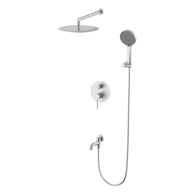 Душевой комплект со смесителем Wonzon & Woghand Stick WW-88939017-BN никель брашированный встраиваемый Душевой комплект со смесителем Wonzon & Woghand Stick WW-88939017-BN никель брашированный встраиваемый