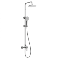 Душевая стойка со смесителем Wonzon & Woghand WW-B2166-A-CR хром глянцевая Душевая стойка со смесителем Wonzon & Woghand WW-B2166-A-CR хром глянцевая