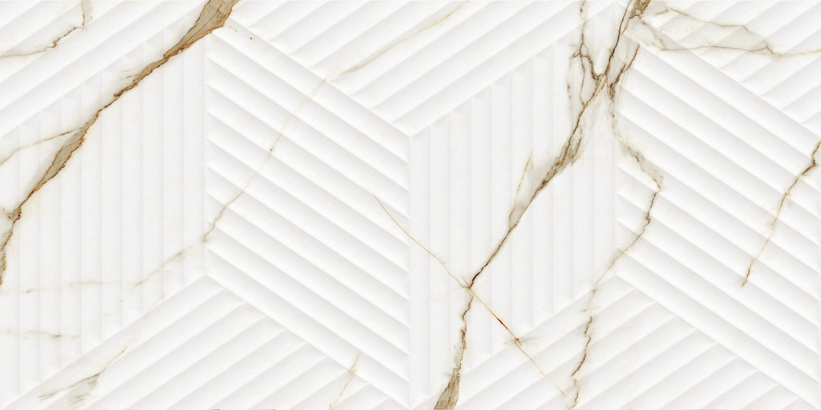 Настенная плитка TC Vector Bianco Carrara Oro Cubo 30x60 Настенная плитка TC Vector Bianco Carrara Oro Cubo 30x60