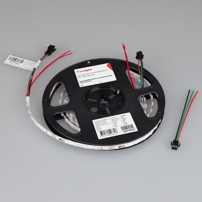 Светодиодная лента SPI-F72-7mm 24V RGB-PX6 (14.4 W/m, IP20, 3535, 5m), Arlight, 030195(2), изображение 2 Светодиодная лента SPI-F72-7mm 24V RGB-PX6 (14.4 W/m, IP20, 3535, 5m), Arlight, 030195(2), изображение 2