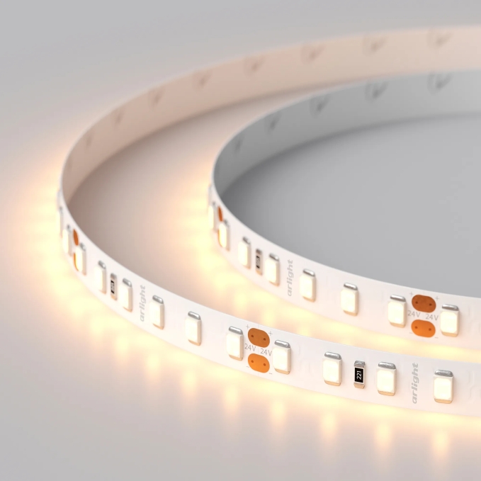 Светодиодная лента RT 2-5000 24V Warm2400 2x (2835, 600 LED, PRO), Arlight, 018111, изображение 3 Светодиодная лента RT 2-5000 24V Warm2400 2x (2835, 600 LED, PRO), Arlight, 018111, изображение 3