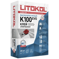 Клей для плитки и керамогранита Litokol Hyperflex K100 Evo, 20 кг Клей для плитки и керамогранита Litokol Hyperflex K100 Evo, 20 кг