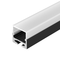 Профиль с экраном SL-LINE-2011M-2500 BLACK+OPAL SQUARE, Arlight, 027993