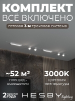 Комплект трековый Skylite №14, Hesby Lighting, HSBL_kompl_S014_VI3W3K Комплект трековый Skylite №14, Hesby Lighting, HSBL_kompl_S014_VI3W3K