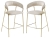 Стул барный Whispered Fusion Bar (комплект 2 шт) бежевый, золотой, Hesby Import, HSBI_BC114_beige_2
