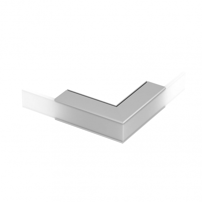 Угол PLS-LOCK-H25-L90W внешний (с экраном MAT-L), Arlight, 026134, изображение 1 Угол PLS-LOCK-H25-L90W внешний (с экраном MAT-L), Arlight, 026134, изображение 1